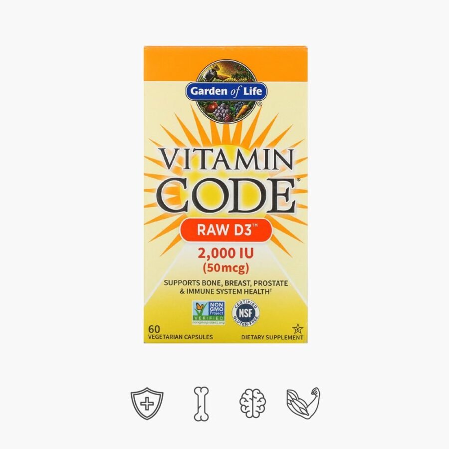 Natūralus Vitaminas D3 su Fermentais ir Probiotikai Vitamin Code