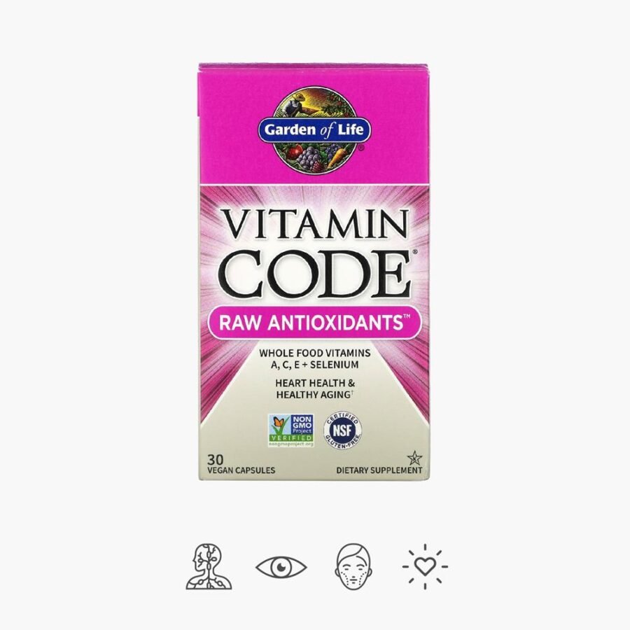 Vitamin Code Antioksidantų kompleksas su Vit.A, Vit.E, Vit.C ir Selenu