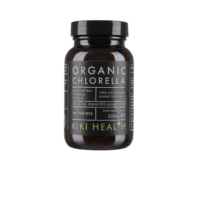 KIKI Health Organic CHLORELLA - Детоксицирующая хлорелла, 200 таблеток